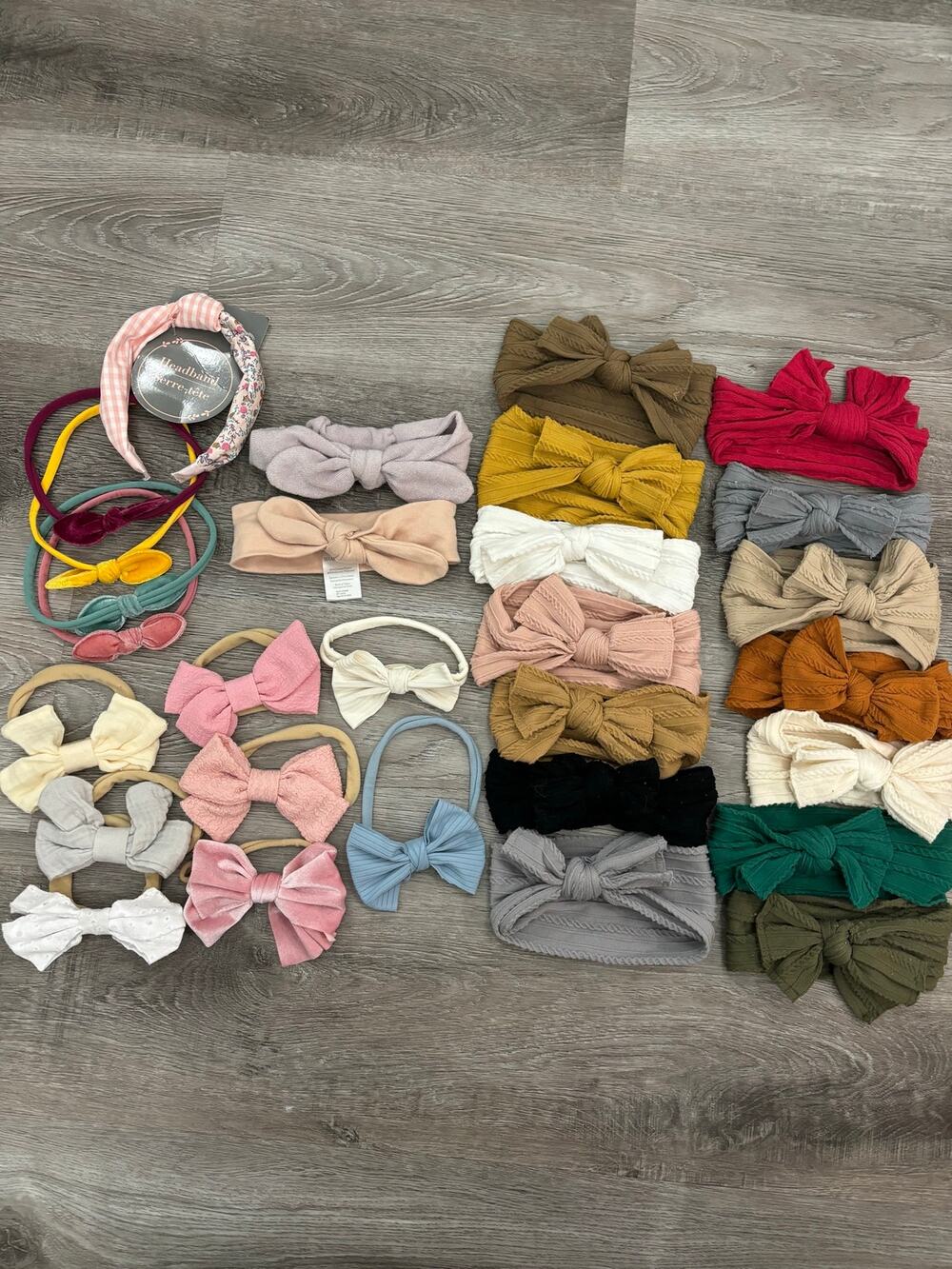 Baby girl headbands bundle - baby girl hair accessories - baby bows